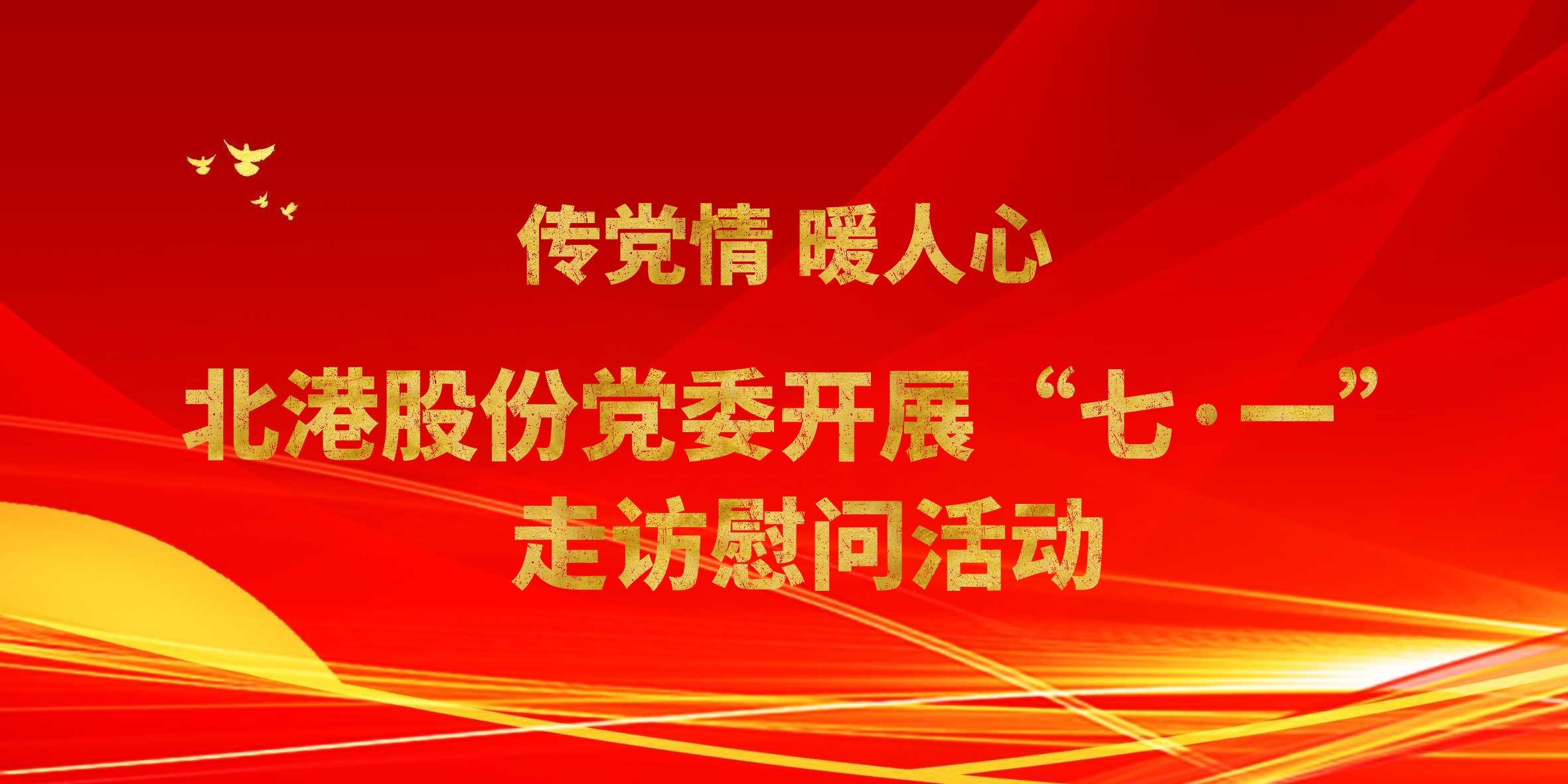 传党情 暖人心丨北港股份党委开展“七·一”走访慰问活动